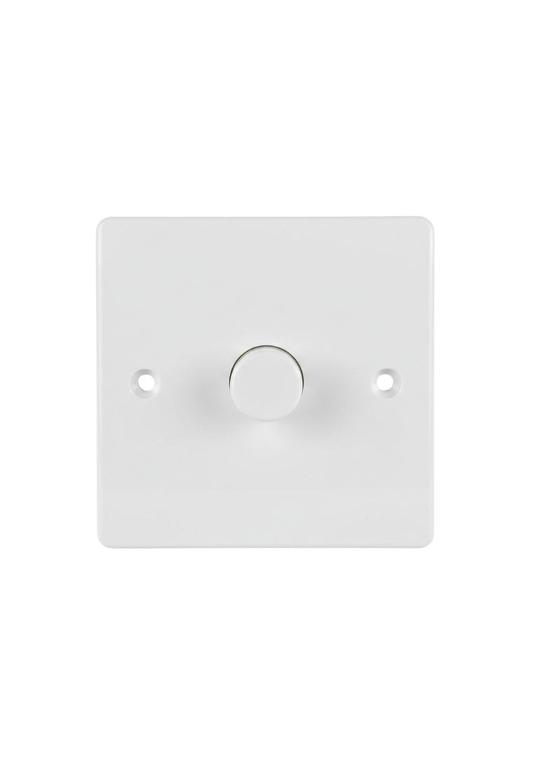 NOVEX V0361 Liverpool Series Light Dimmer Switch 1×1000W Rotary Light Control | White | Indoor Wall Mount - Image 3